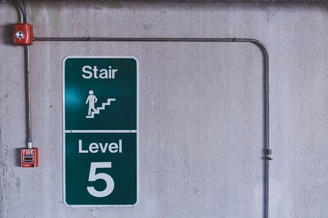 All residents should evacuate via stairwell in emergencies
